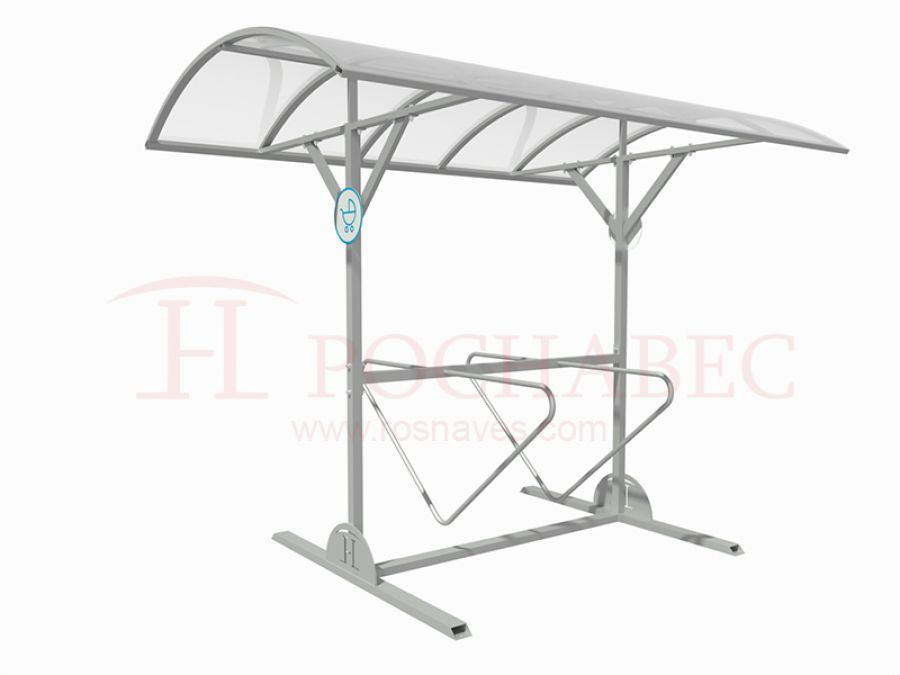Навес для велопарковки двухсторонний