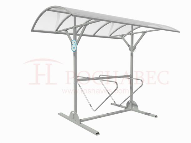 Навес для велопарковки двухсторонний