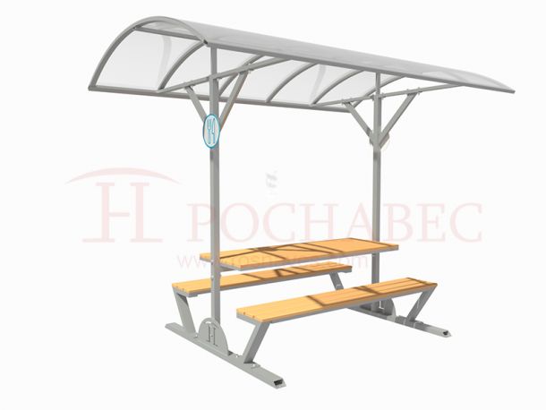 Навес со столиком для шестерых